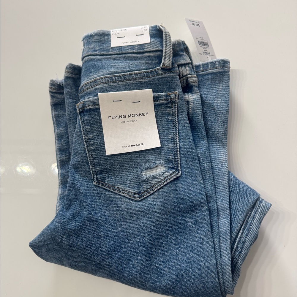 Flying Monkey High Rise Flare Denim